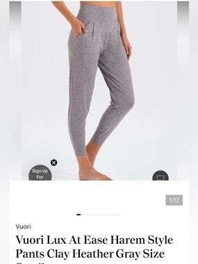 Vuori Lux At Ease Pants - Gray